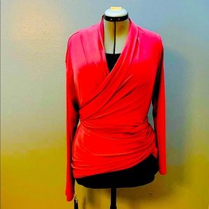 Jockey L Wrap jacket wear multiple ways rose